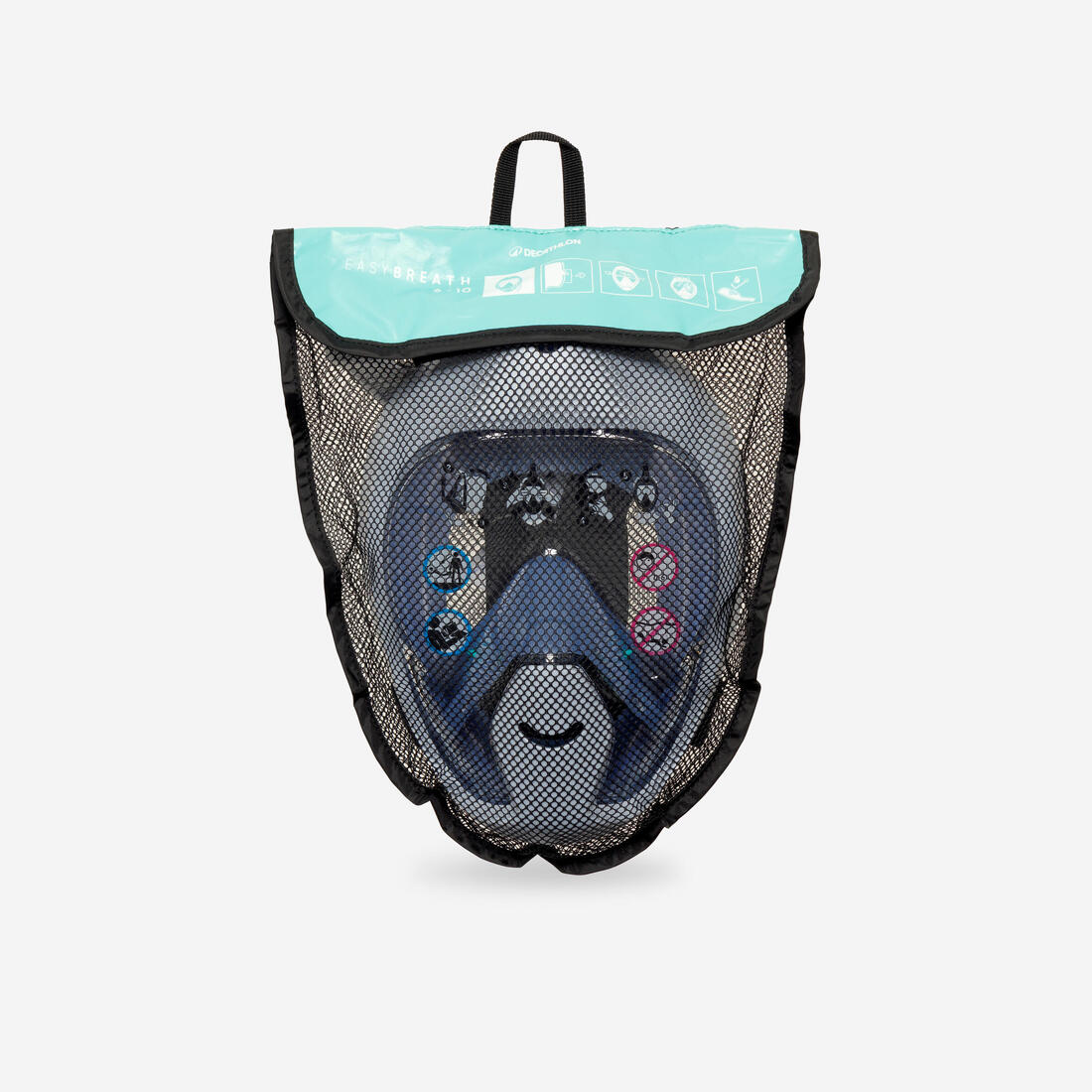 Masque easybreath snorkeling enfant XS (6-10 ans) - SANS SAC