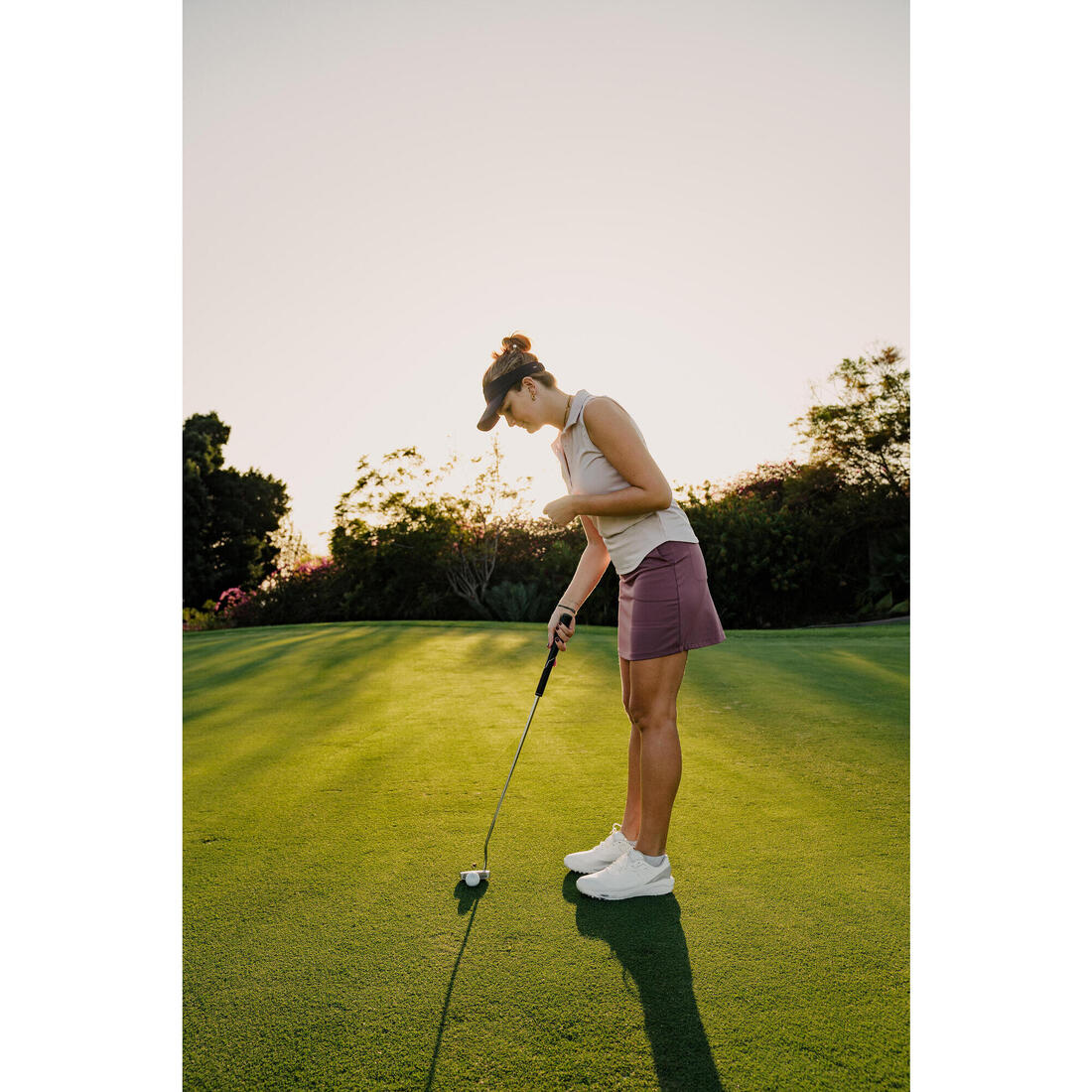 Visière de golf marque-balle, bleu marine
