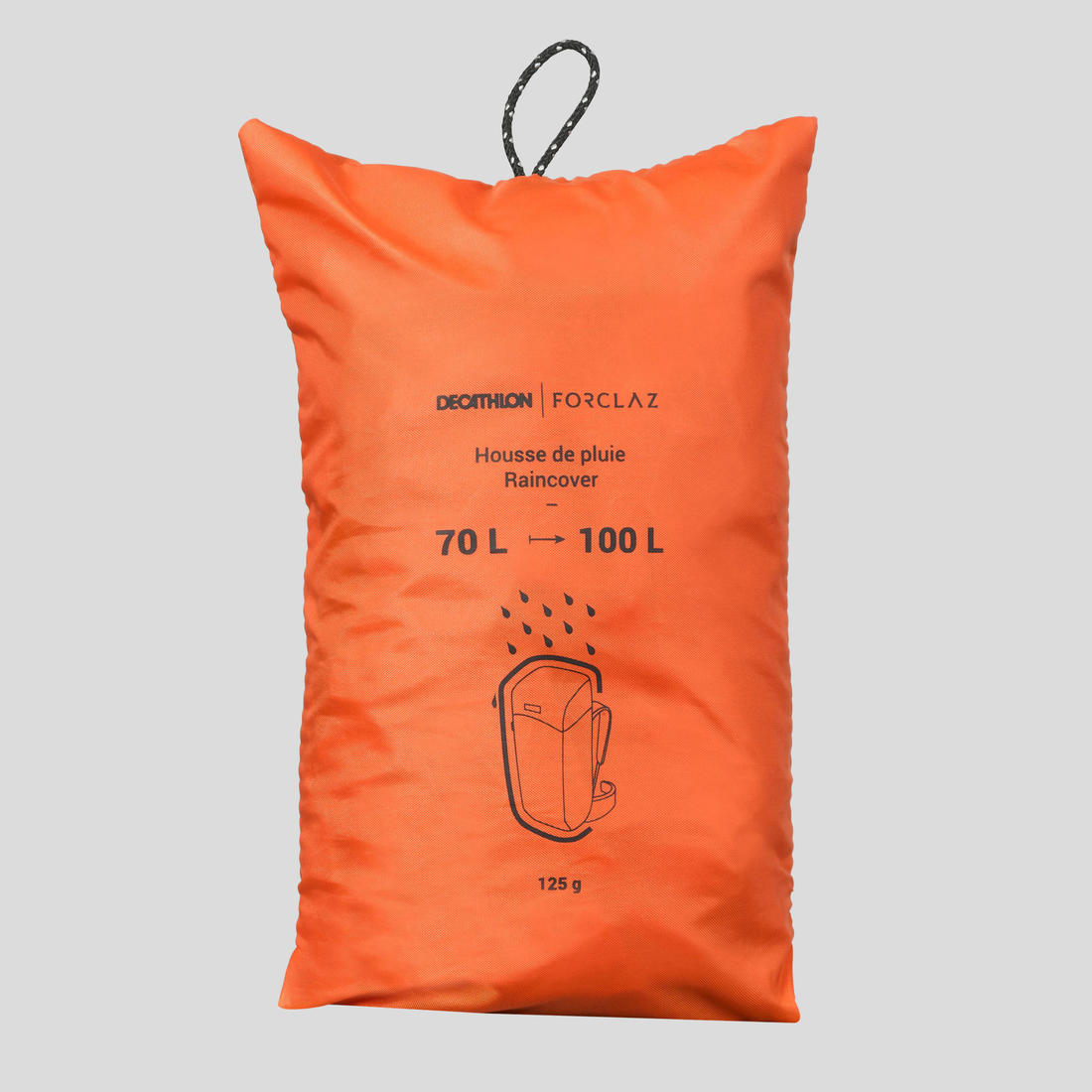Housse de pluie basique pour sac à dos de trekking - 70/100l
