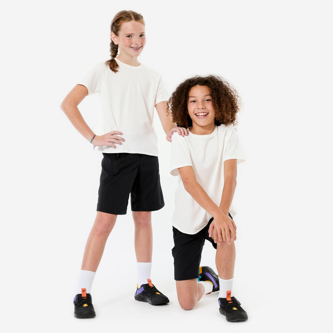 Tee-shirt enfant synthétique uni mixte