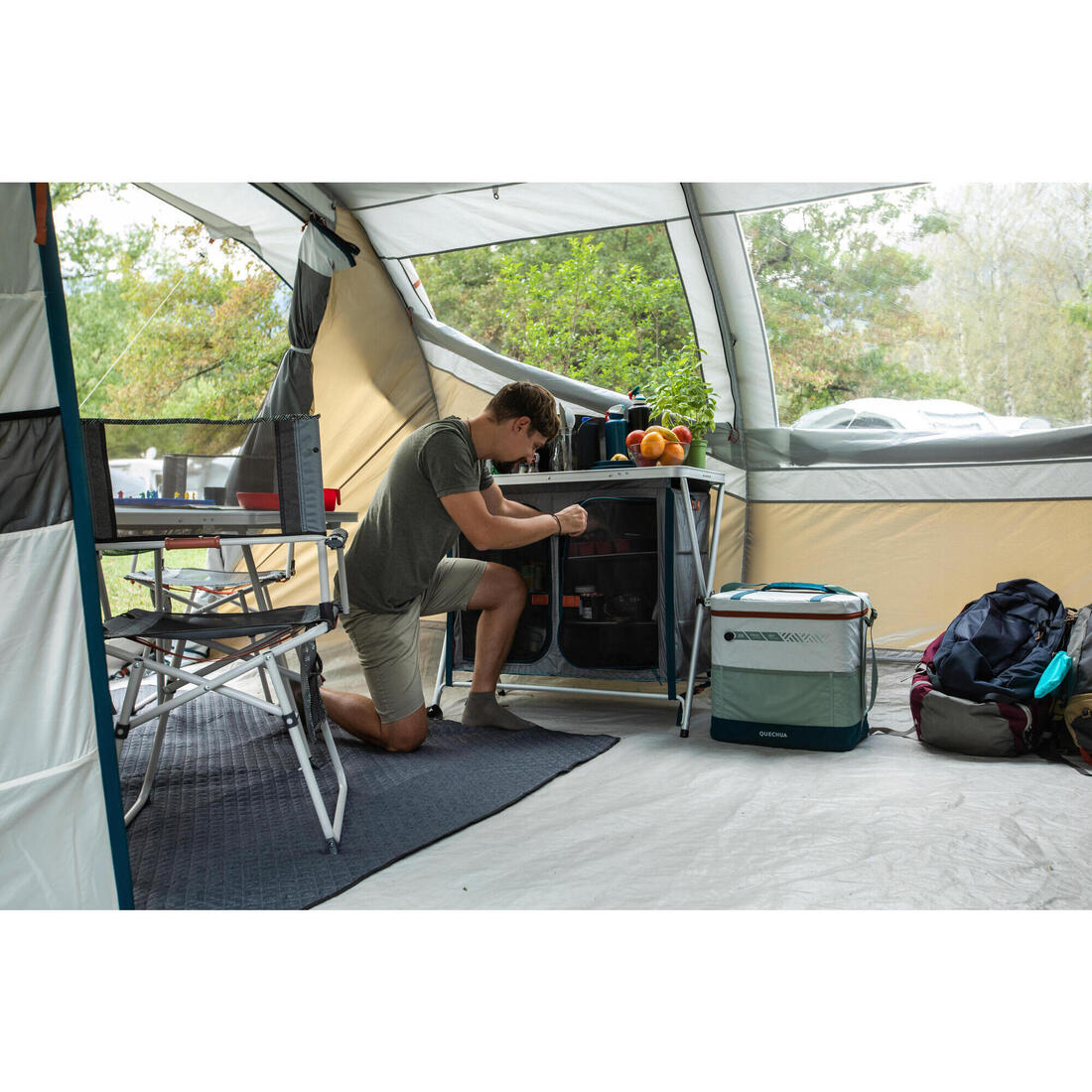 Plaid couverture confort XL pour pique nique et camping - 210 x 170 cm