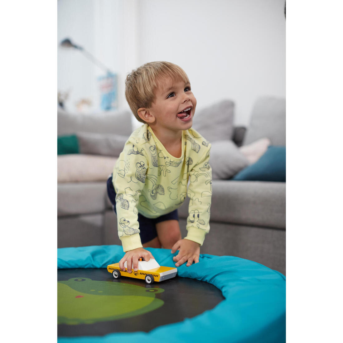 Sweat decat'oons imprimé beige baby gym enfant