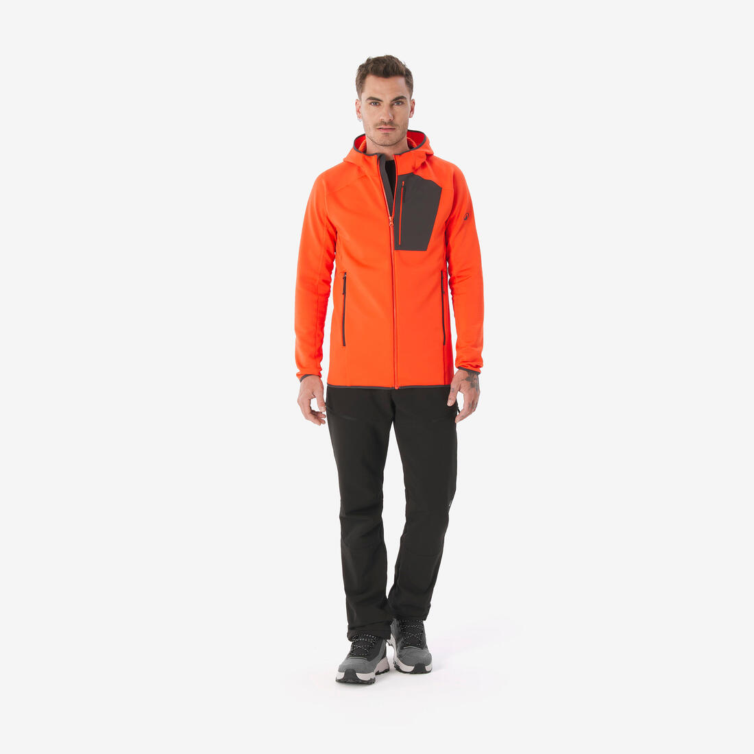 Polaire de randonnée montagne homme, MH500 full zip