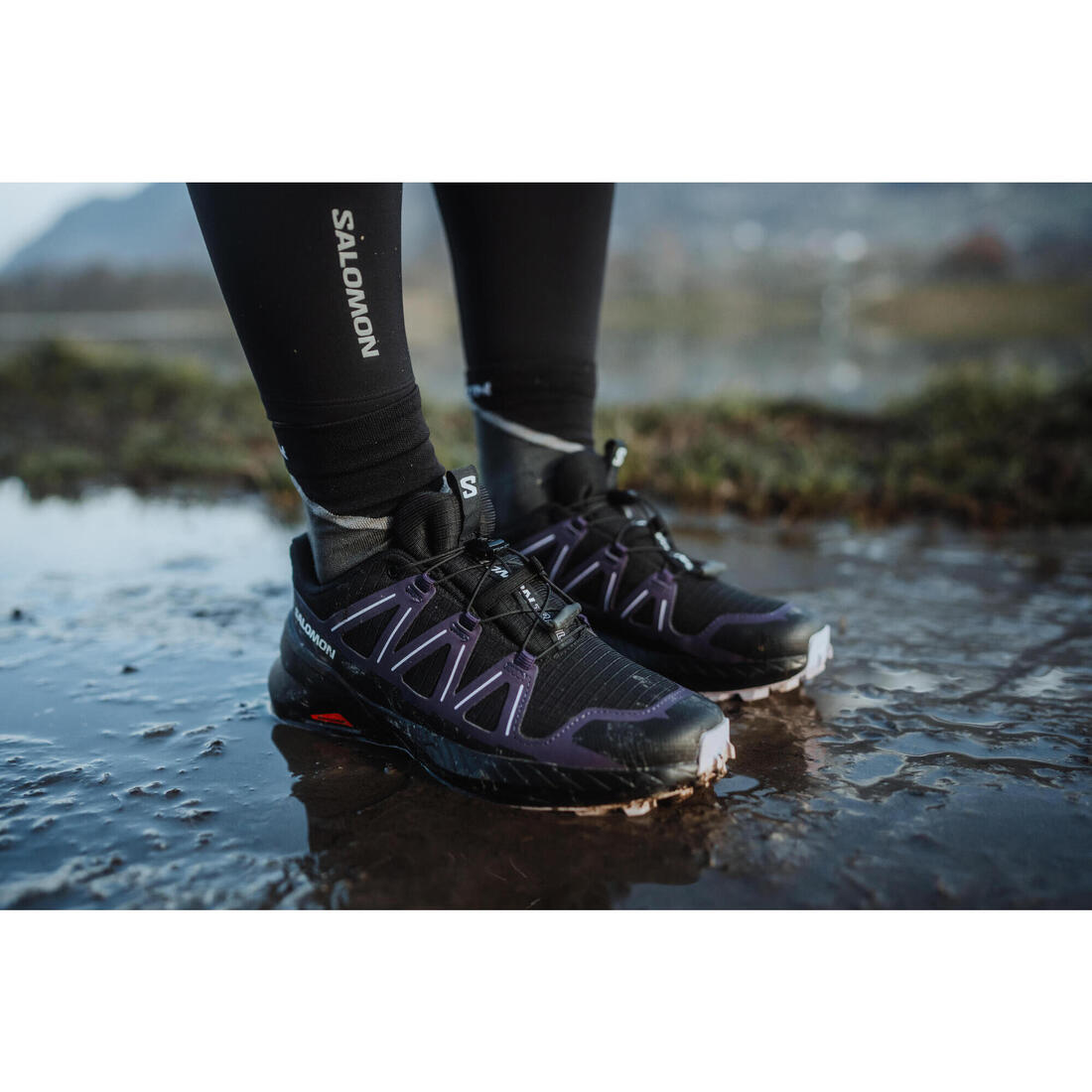 Chaussures de trail running pour femme, Salomon Speedcross Peak W noires.