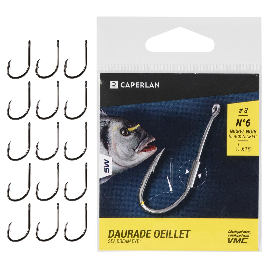 Hameçon à oeillet HOOK DAURADE EYE pêche en mer