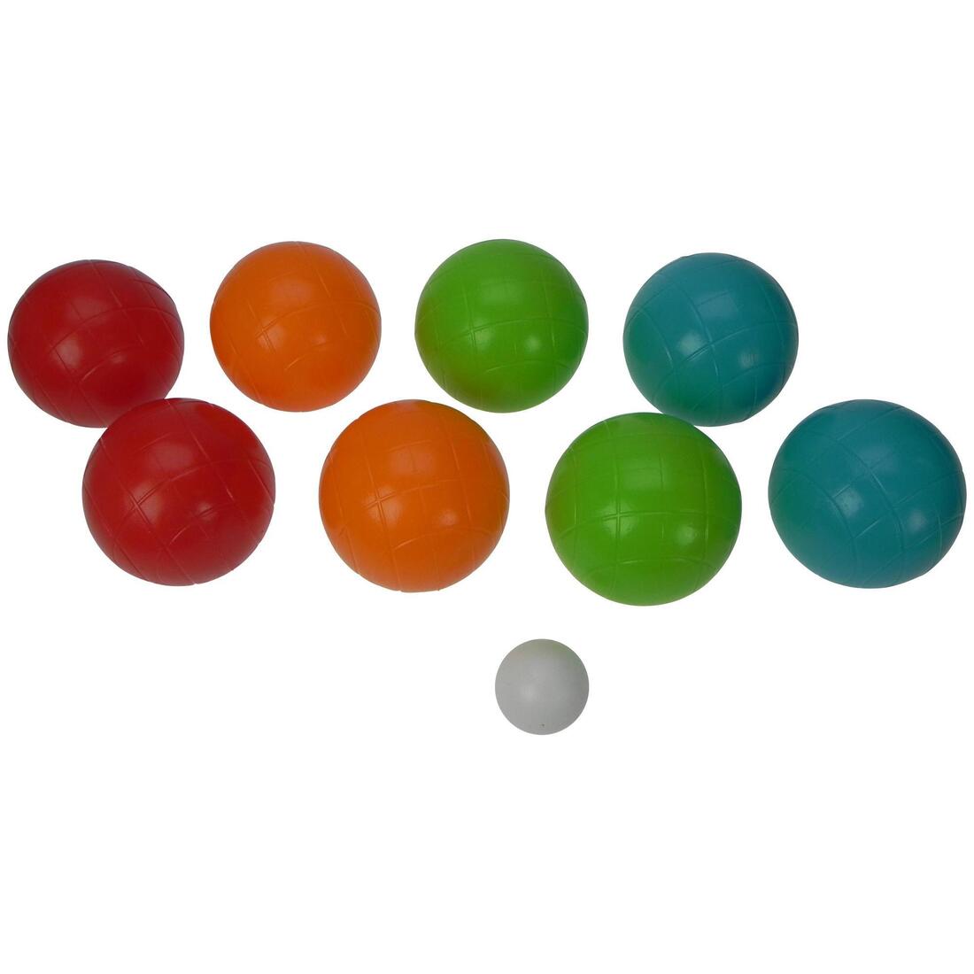 Jeu de 8 boules de pétanque en plastique