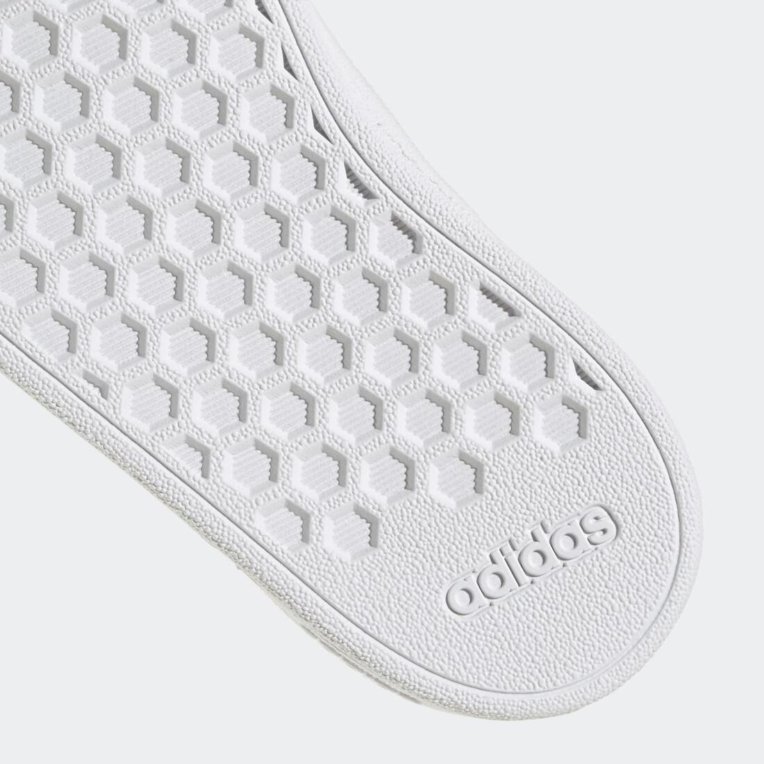 Chaussure bébé grand court 2.0, blanc argent