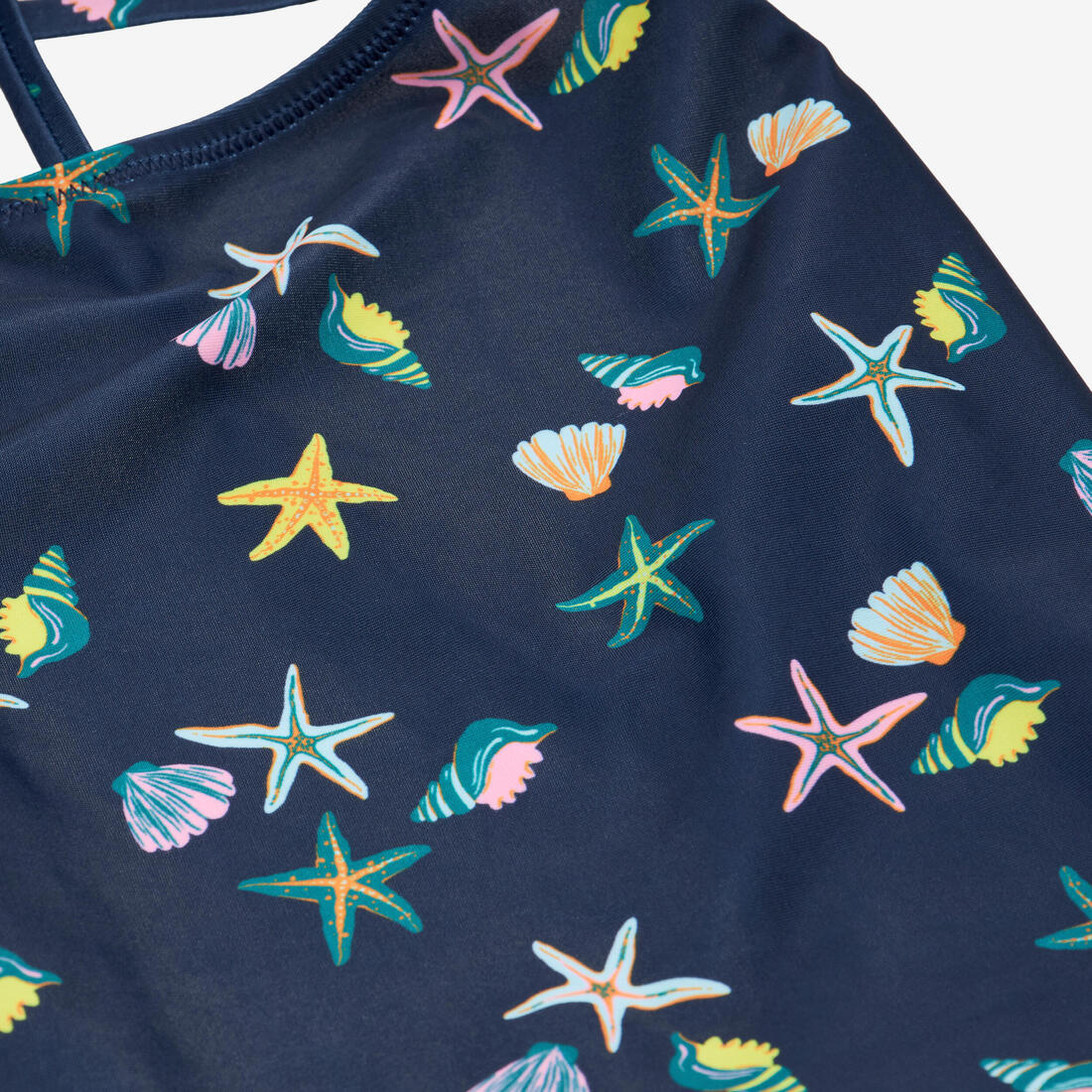 Maillot de bain 1 pièce jupette natation Fille - 100 Lila