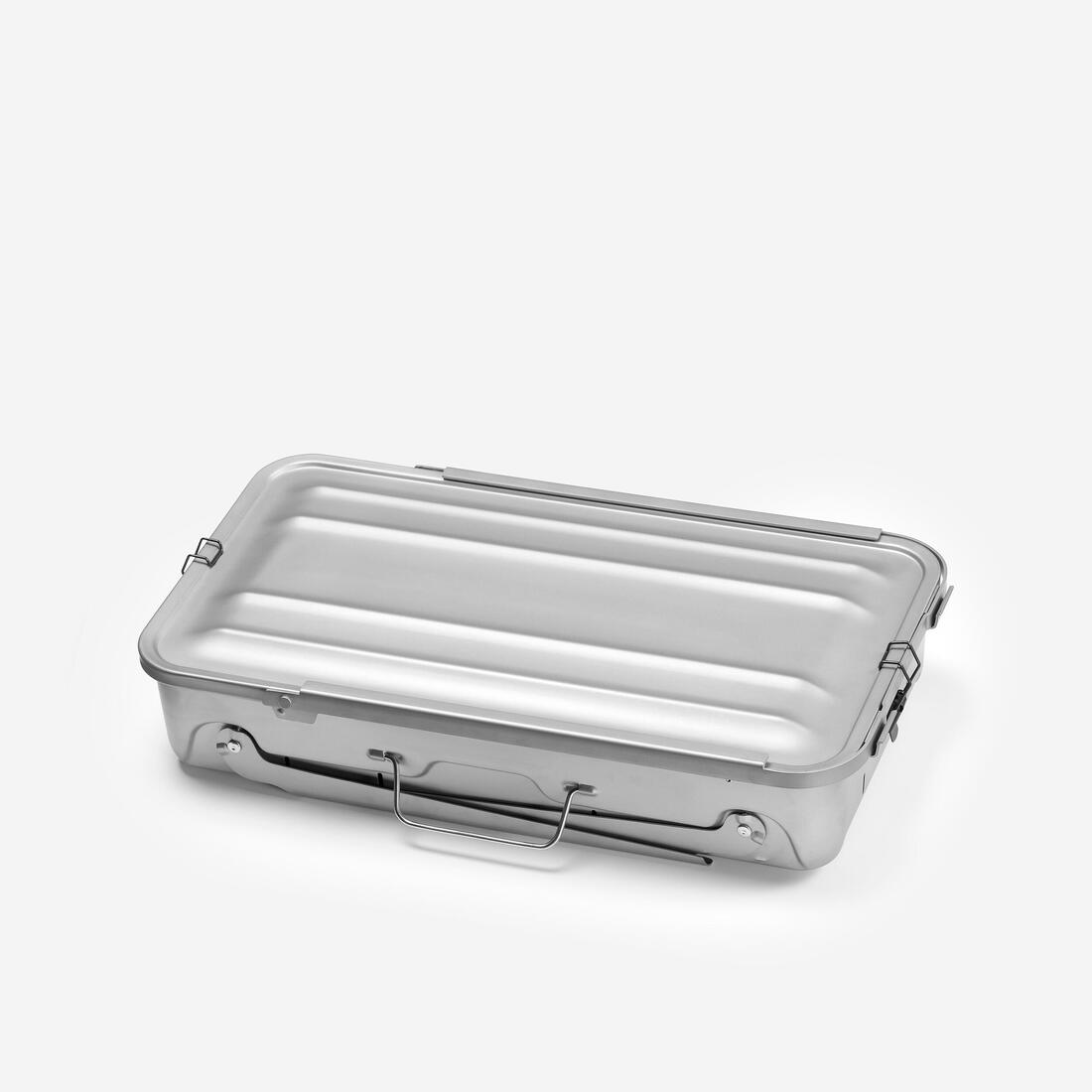 Barbecue portable XL de camping pour 4-8 personnes, à bois, charbon et briquette
