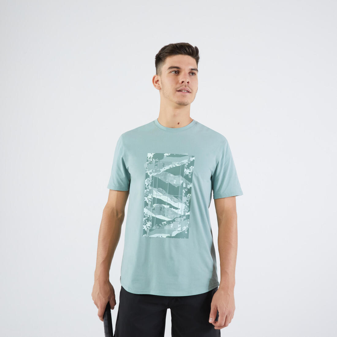 T-shirt de tennis homme - tts soft blanc cassé