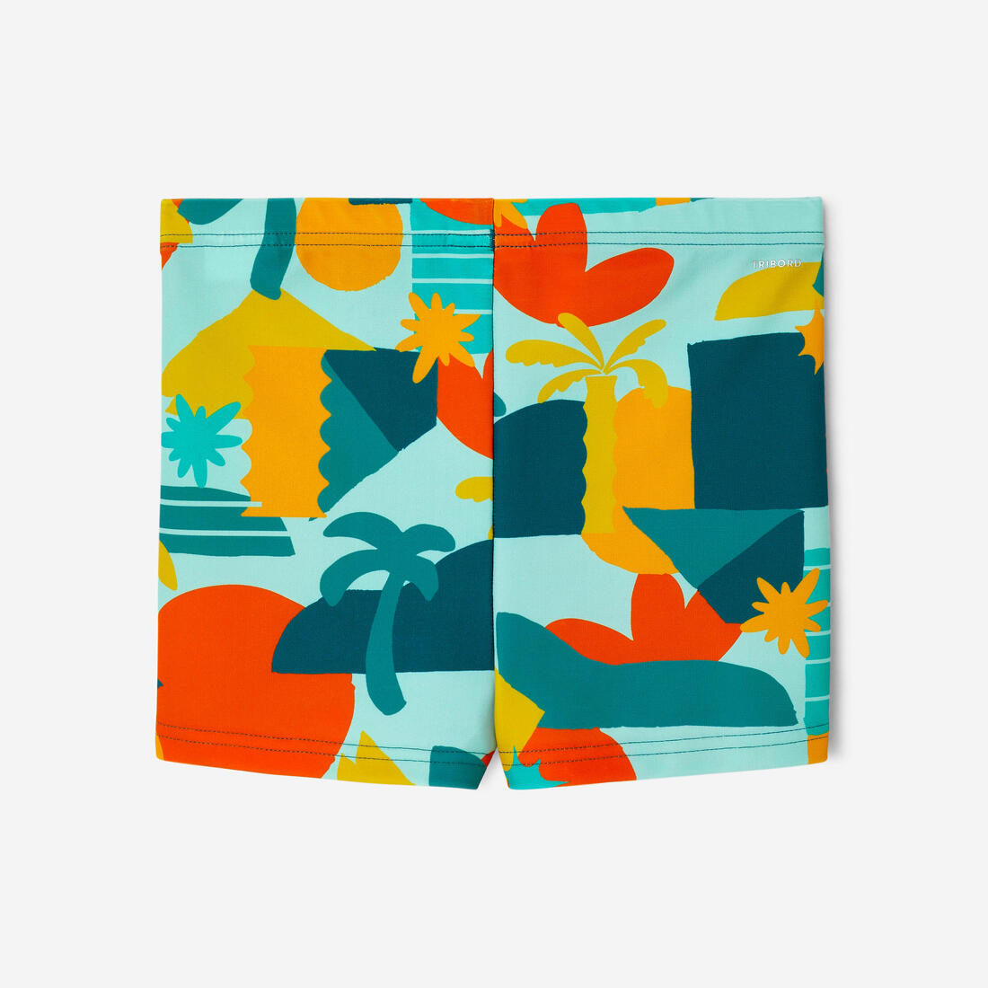 Boxer de bain bébé / enfant bleu imprimé crabes