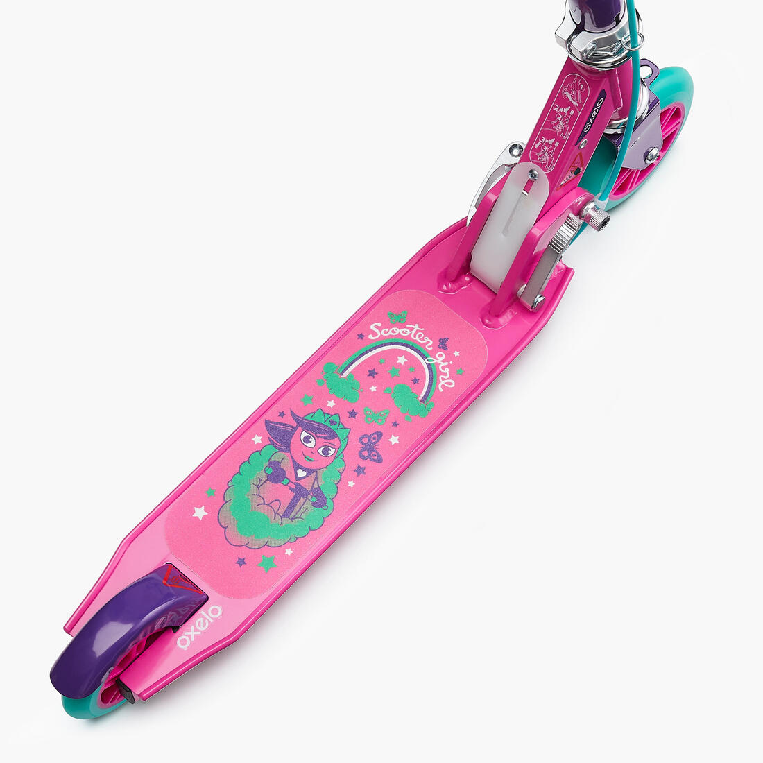 Trottinette enfant play 5 avec frein - Blanche Violette