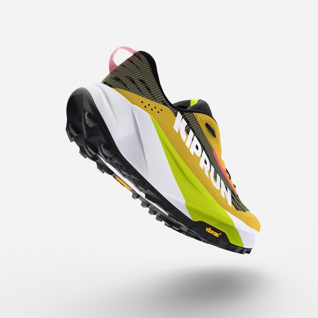 Chaussures de running trail homme, Kiprun kipsummit max, orange et