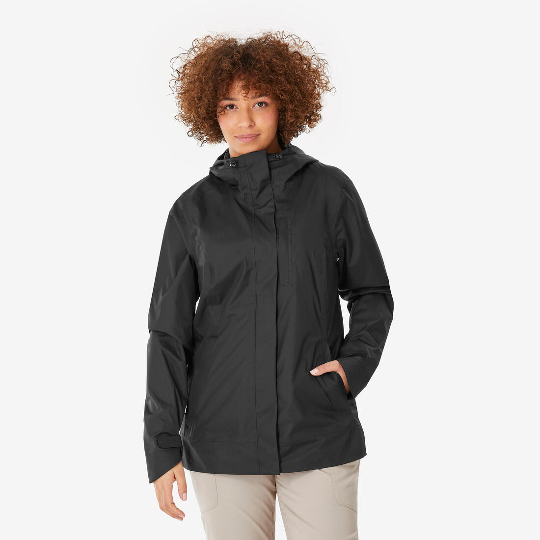 Veste de randonnée imperméable femme, NH500