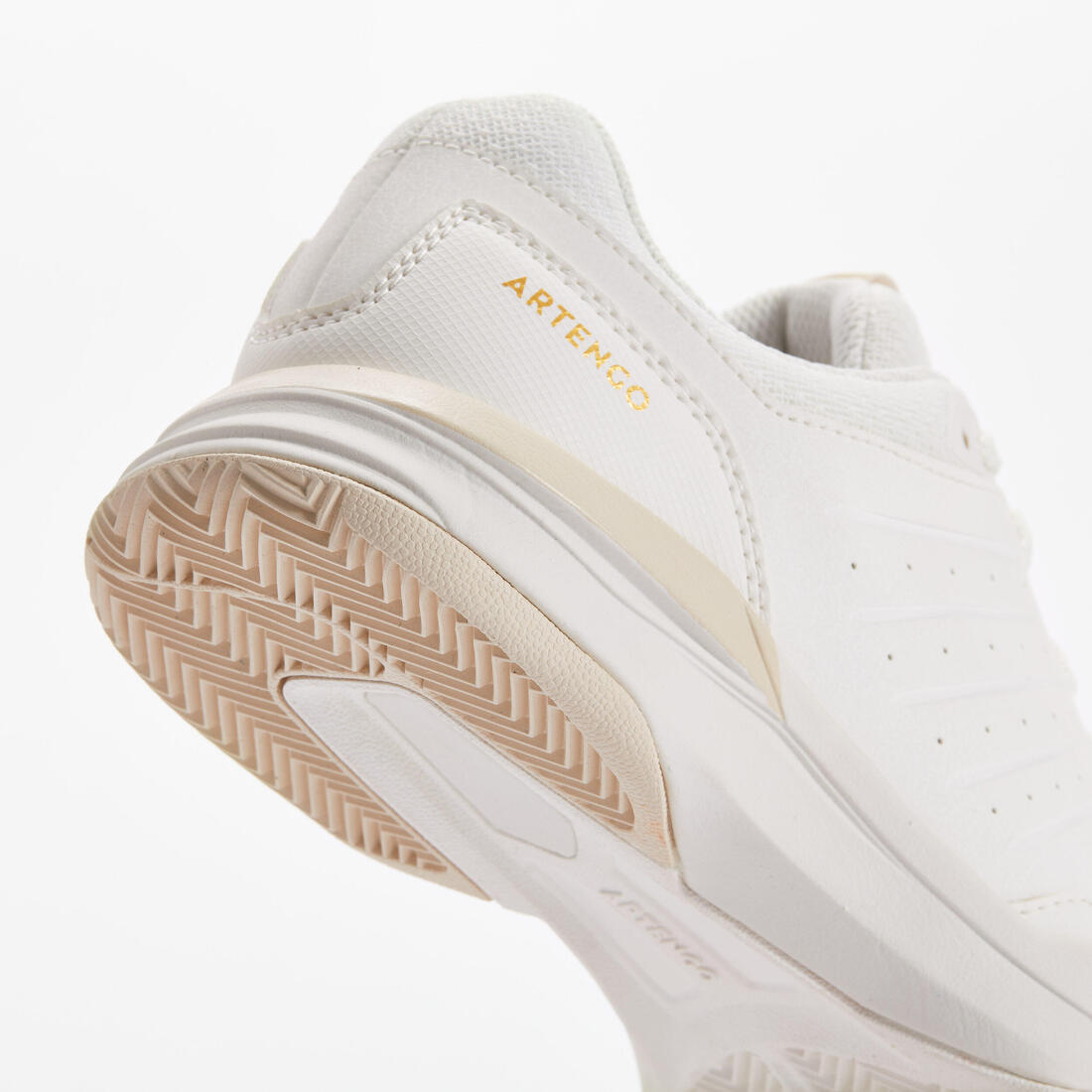 CHAUSSURES DE TENNIS FEMME TERRE BATTUE TS500 BLANCHE MAGNOLIA