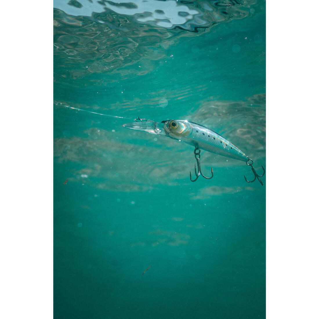 Poisson nageur TOWY 100F Red head au leurre en mer
