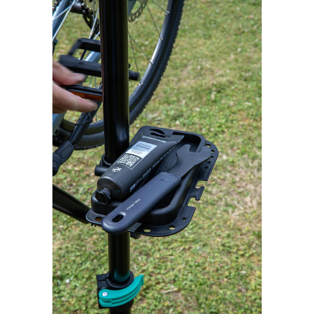 Tube de graisse vélo verte