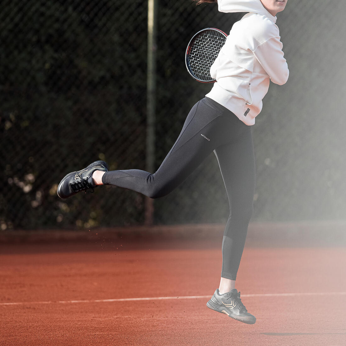 CHAUSSURES DE TENNIS FEMME TS990 NOIRES TERRE BATTUE