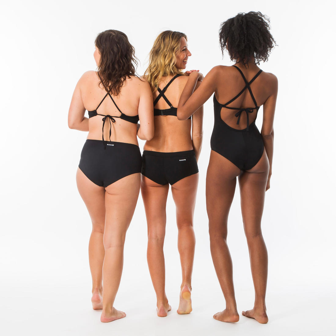 Haut de maillot de bain femme brassière de surf avec coques ANDREA NOIRE