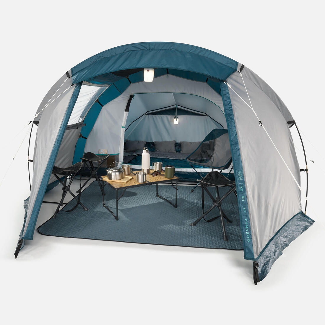Tente de camping 4 places, MH100 XXL