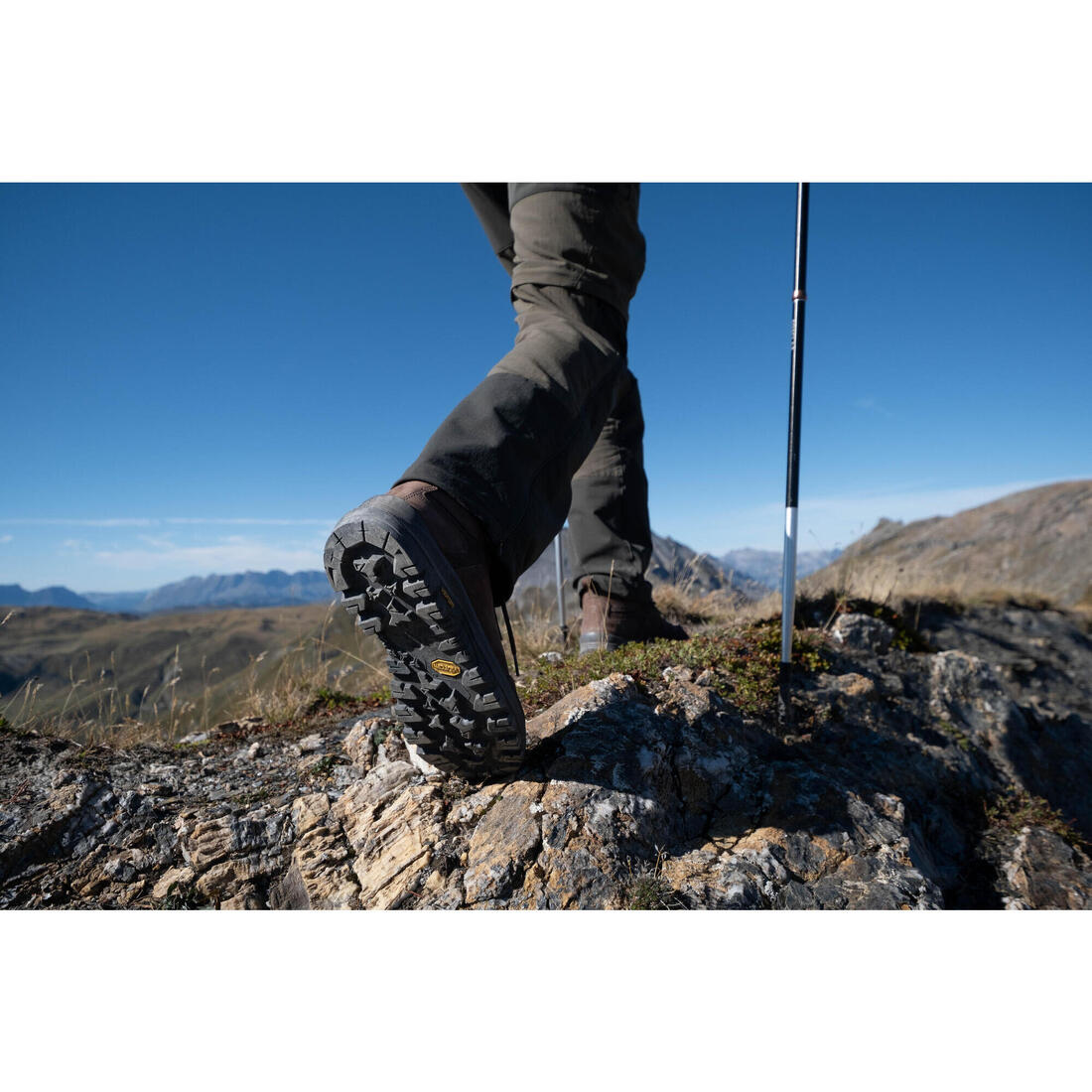 CHAUSSURES TREKKING CUIR IMPERMÉABLES - MT500 - HOMME HAUTE