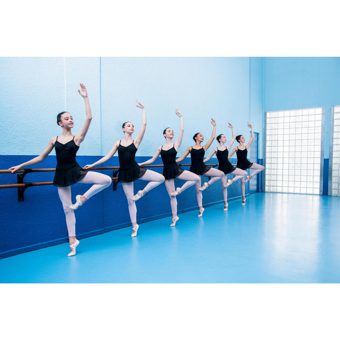 Tunique de danse classique fille corail.