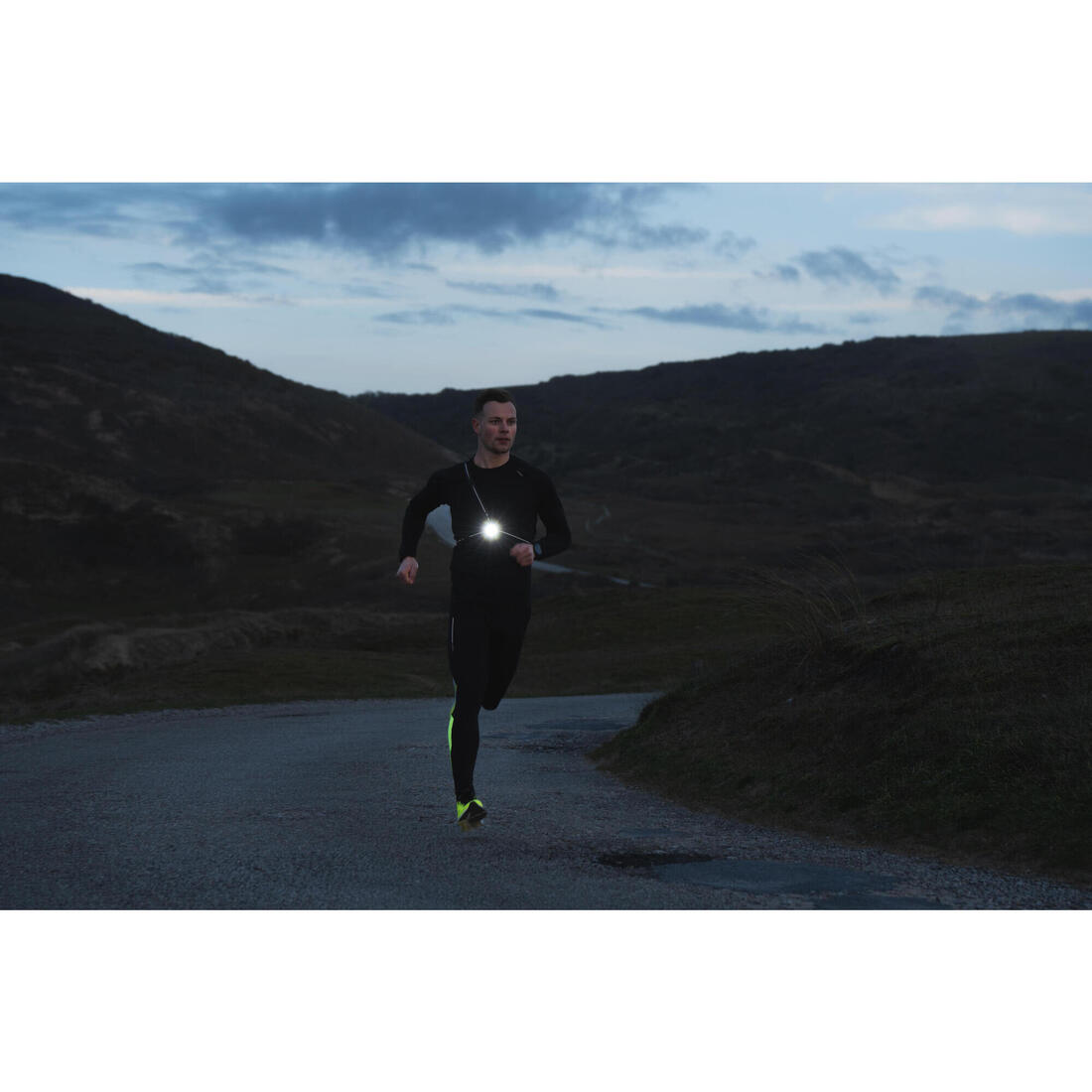 Lampe de running pectorale run light 250 fw19 noire