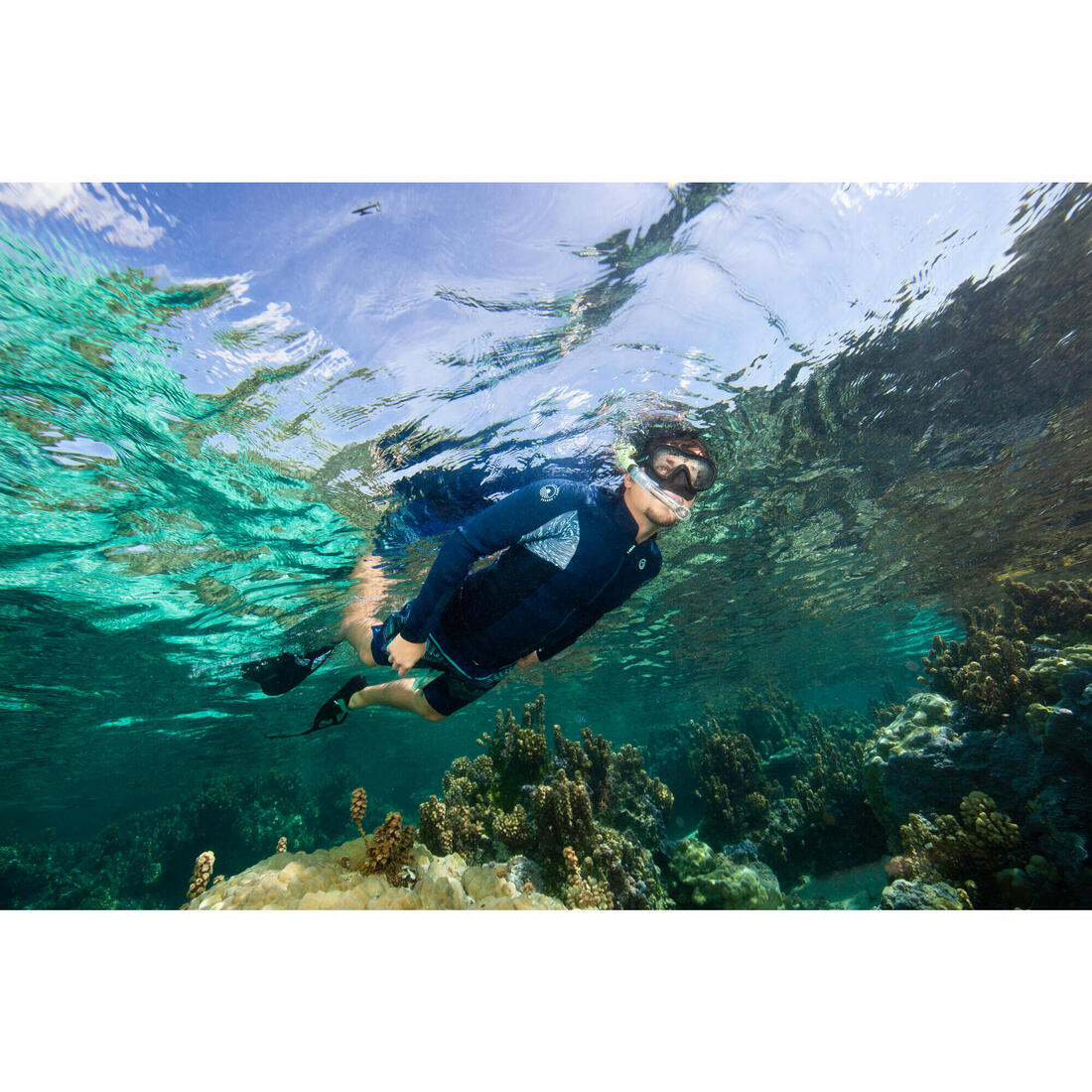 Kit de snorkeling R'Gomoove Adulte noir vert
