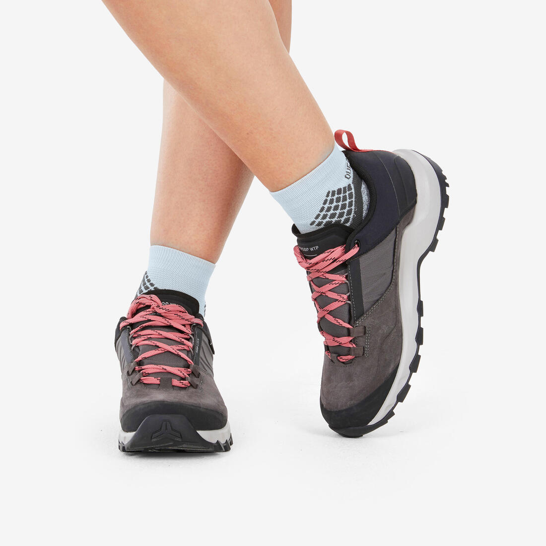 Chaussettes de randonnée mid (2 paires) adulte, Hike 500