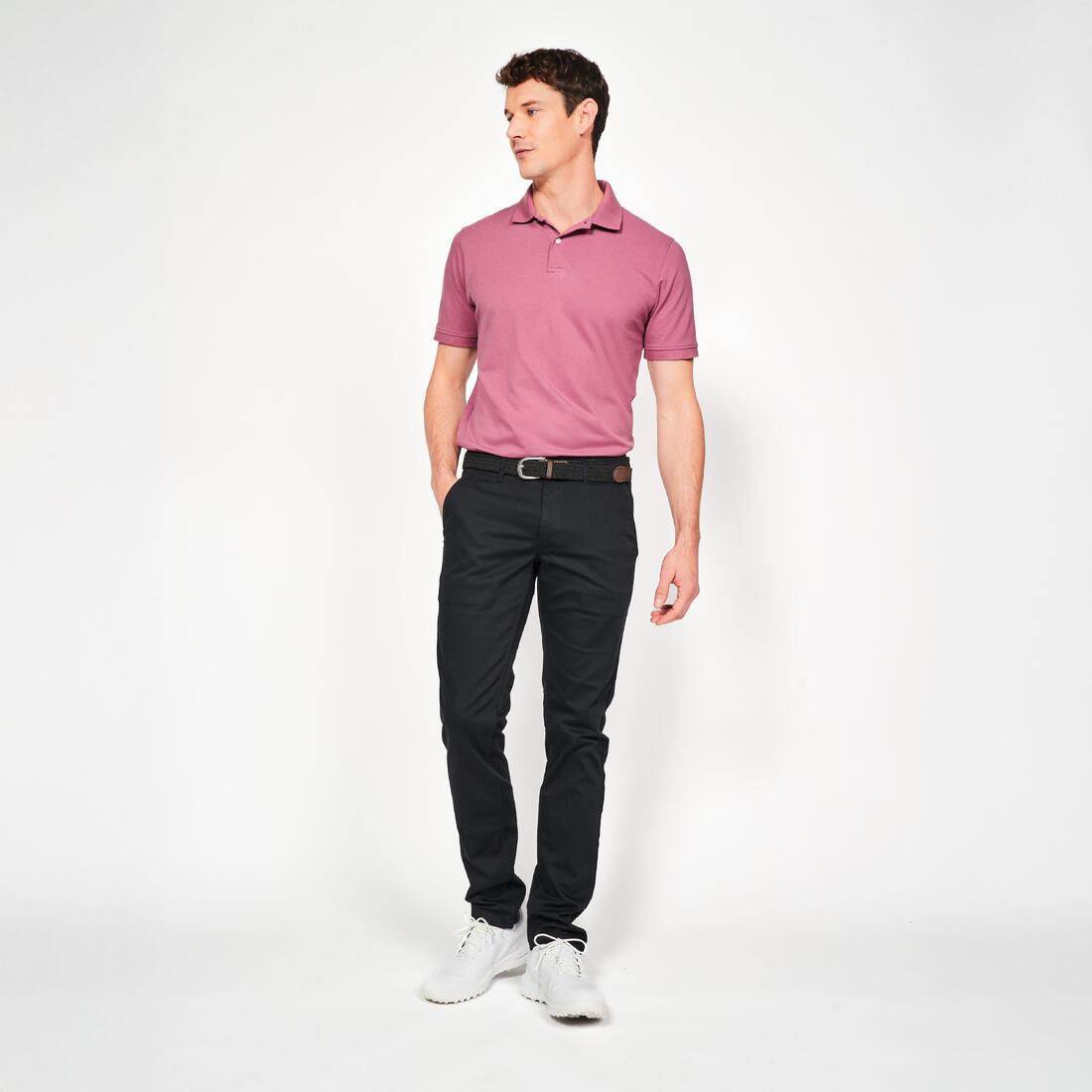 Polo de golf en coton polyester manches courtes homme, MW500