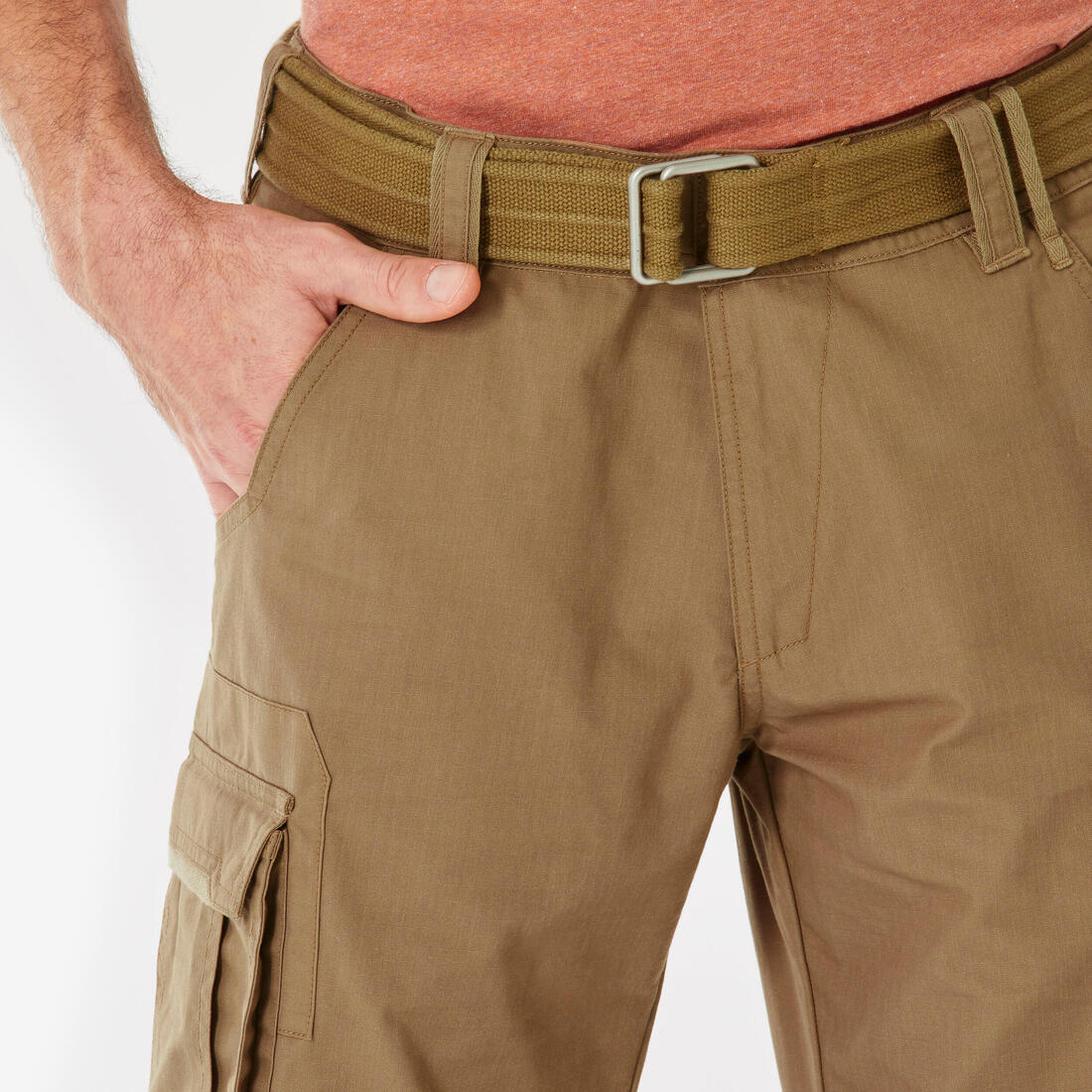 Pantalon cargo de randonnée modulable homme, TRAVEL 500 Modul