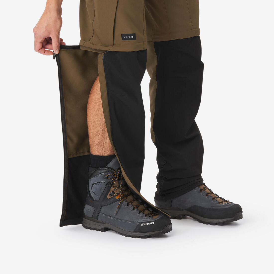Pantalon de trek modulable 2 en 1 et résistant homme - mt500