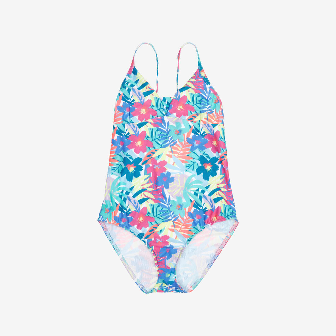 Maillot de bain une pièce surf bretelles croisées Fille - 500 Caly