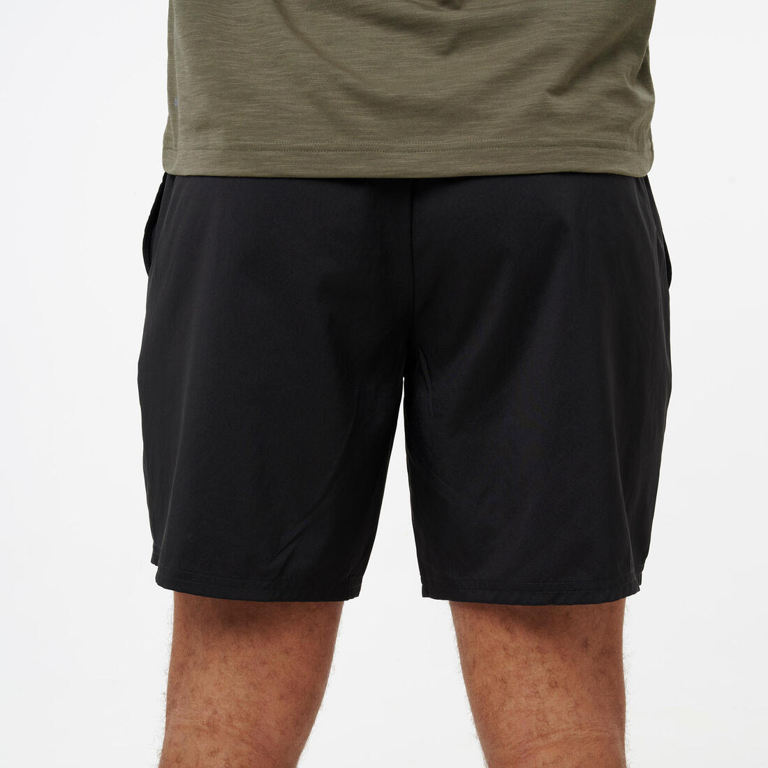 Short fitness homme, noir