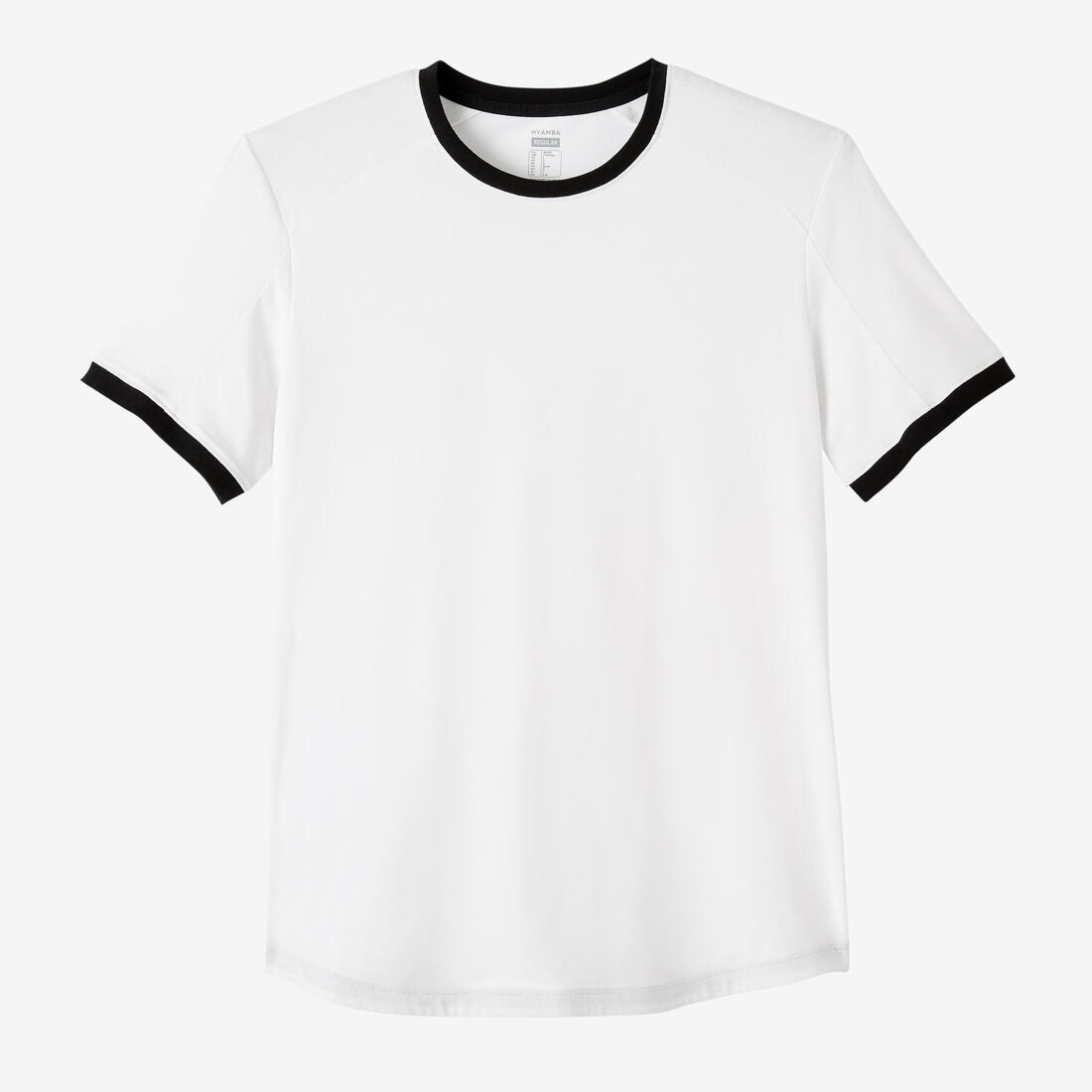 T-shirt fitness manches courtes slim coton extensible col rond homme