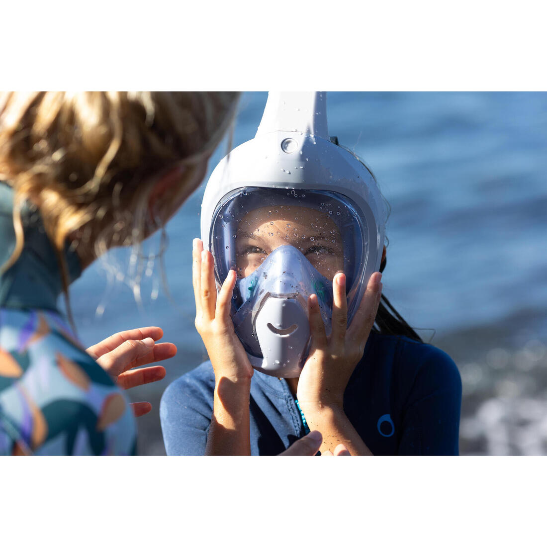 Masque easybreath snorkeling enfant XS (6-10 ans) - SANS SAC