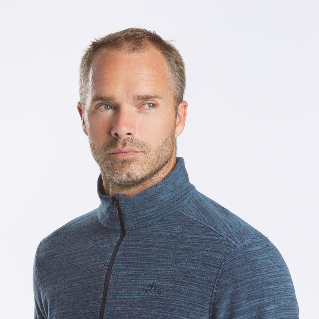 Polaire de randonnée montagne homme, MH100 demi zip