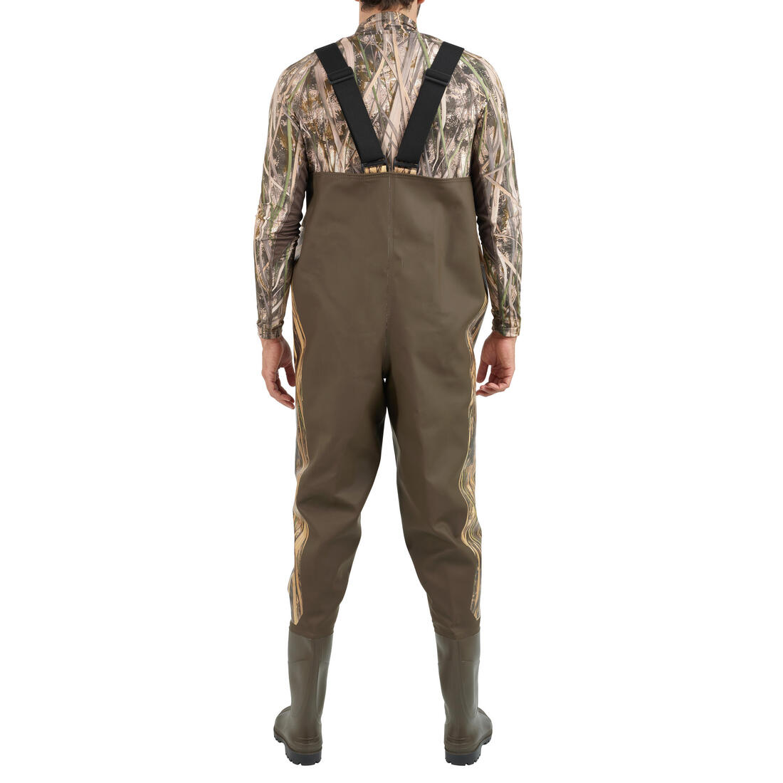 Waders chasse avec poches 520 camouflage marais