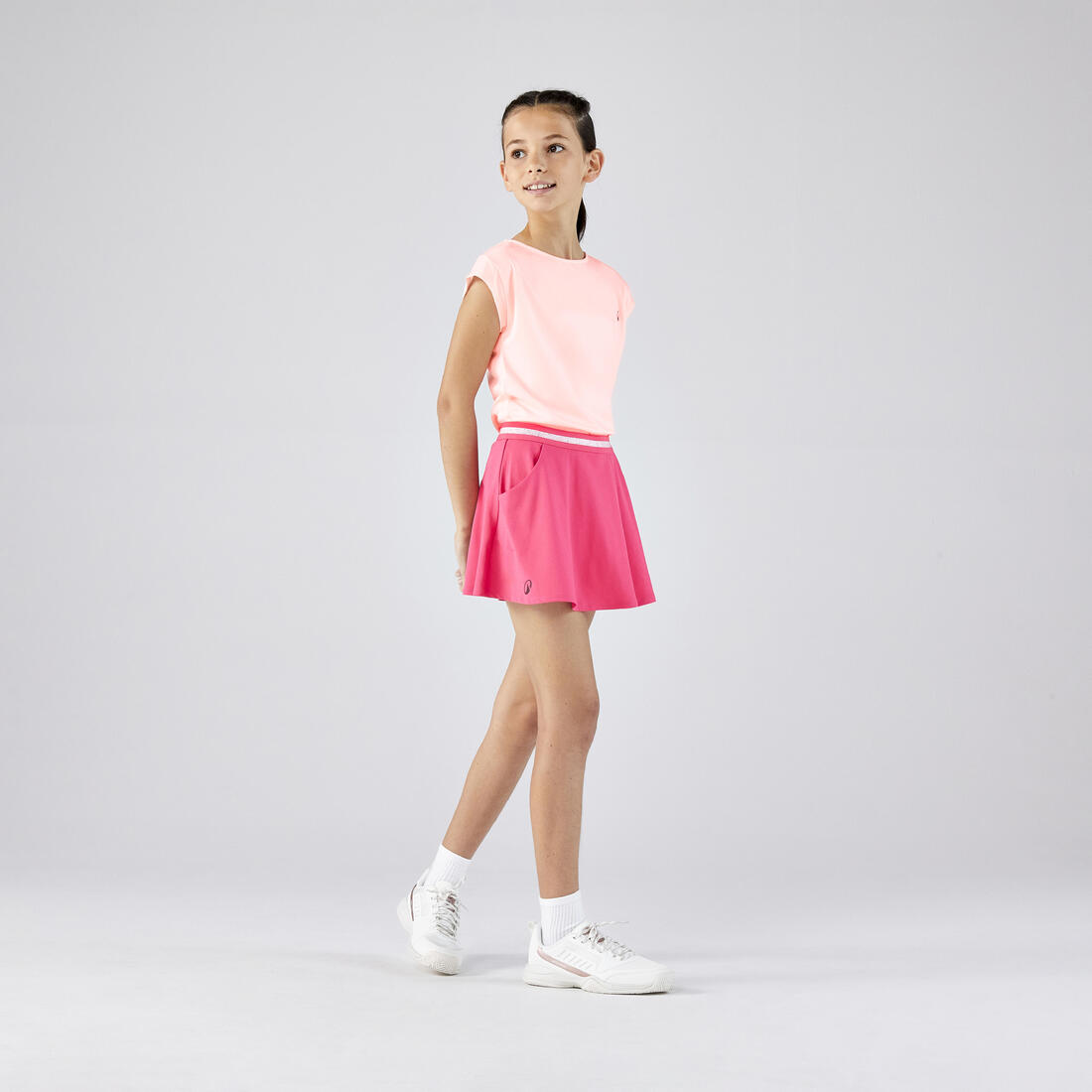 T-shirt de tennis fille - TTS500