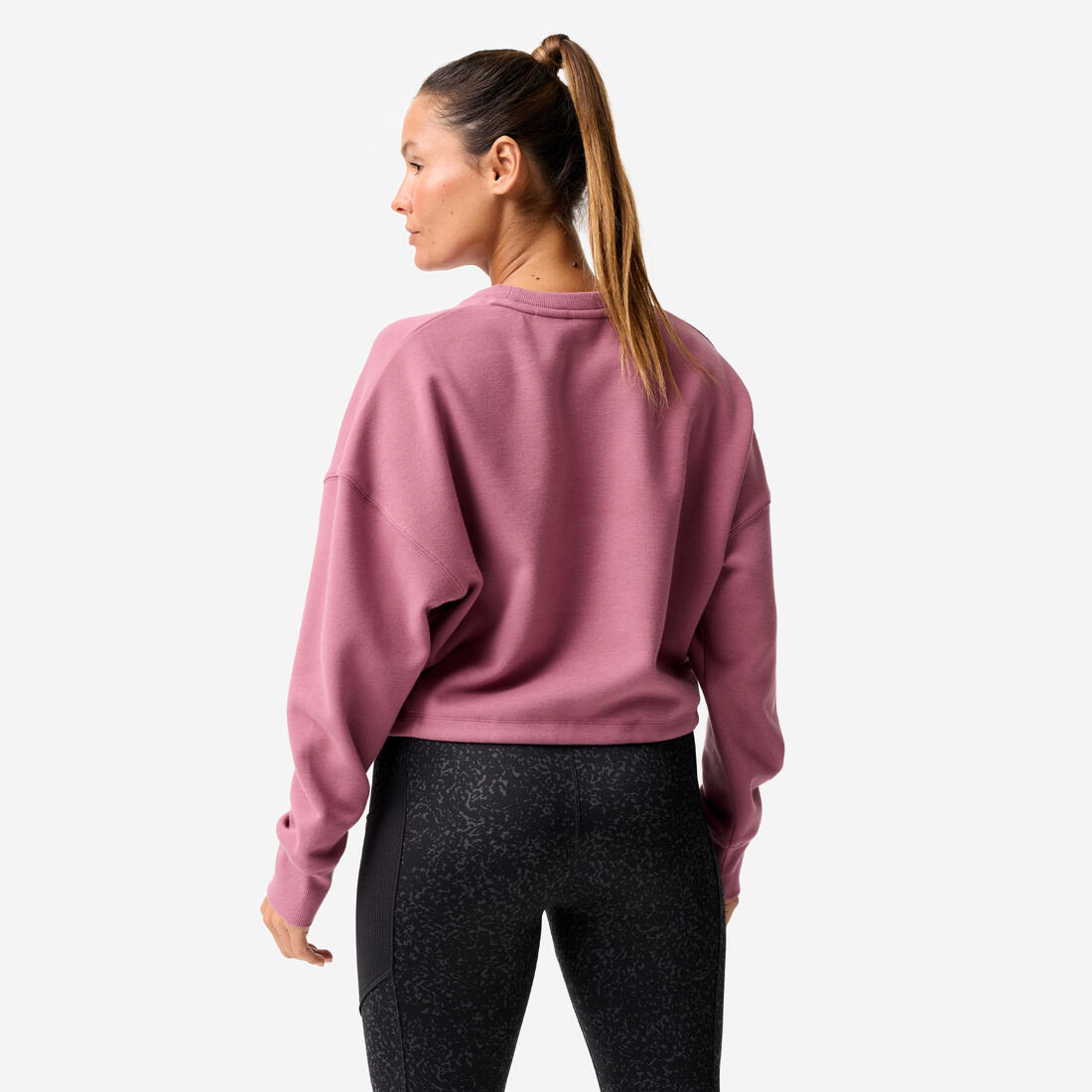 Sweat de fitness crop femme