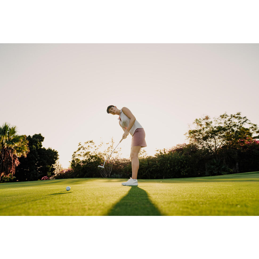 Visière de golf marque-balle, bleu marine