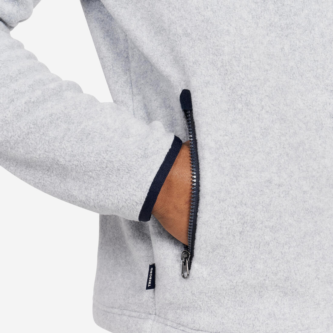 Polaire chaude de voile homme, 100 chiné