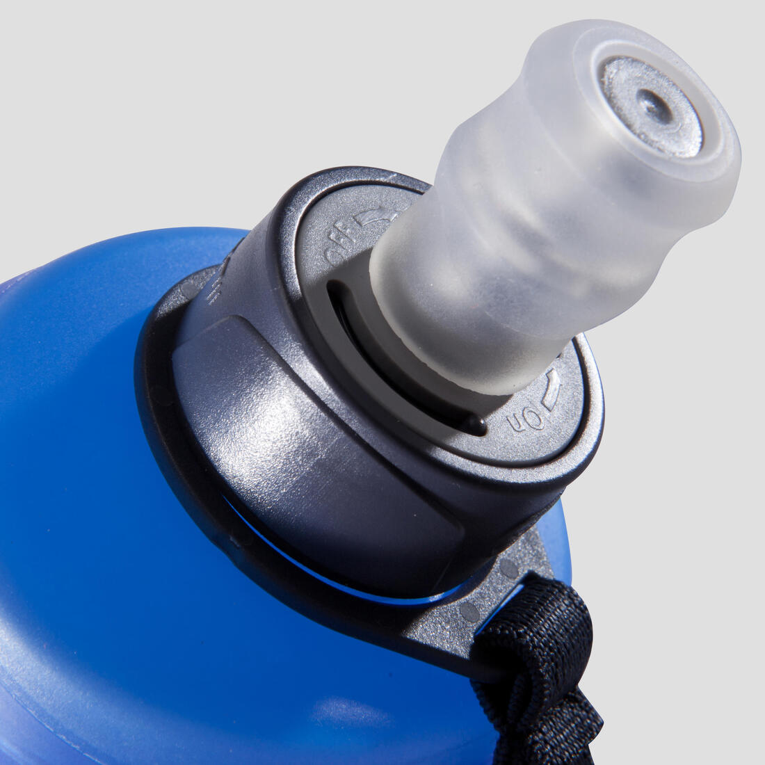Gourde flasque souple de running 250 ml bleue