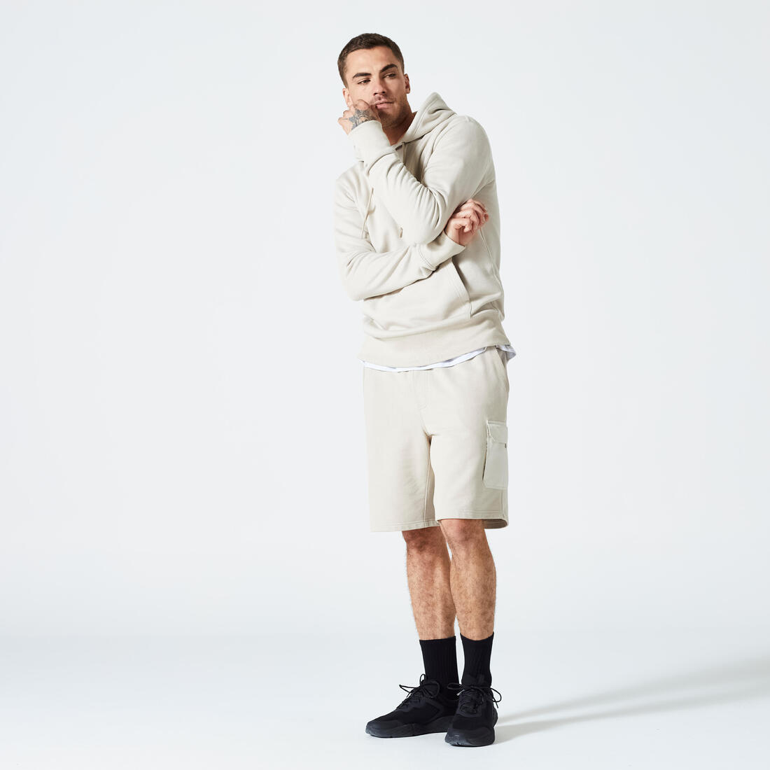 Sweat à capuche Fitness Homme - 500 Essentials