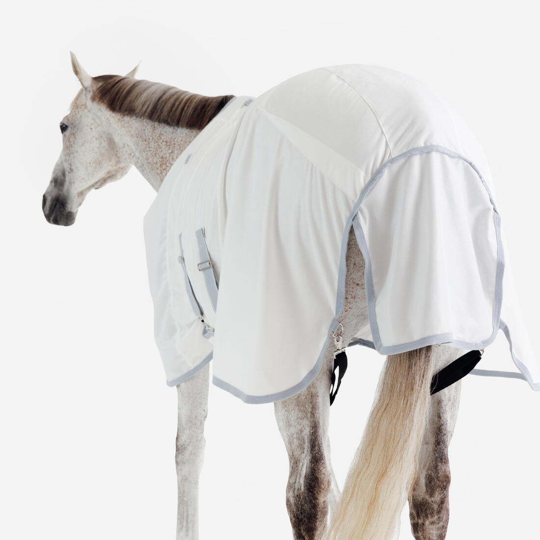 Chemise anti-mouche équitation Cheval et Poney - 500 Beige