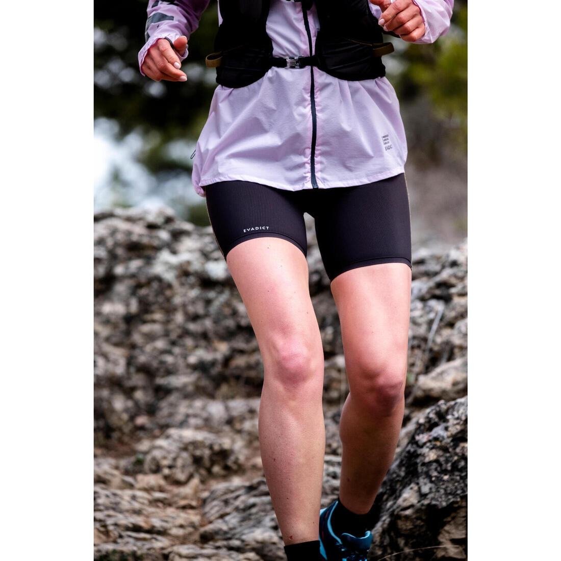 CUISSARD DE TRAIL RUNNING EMBOSS FEMME NOIR BRONZE