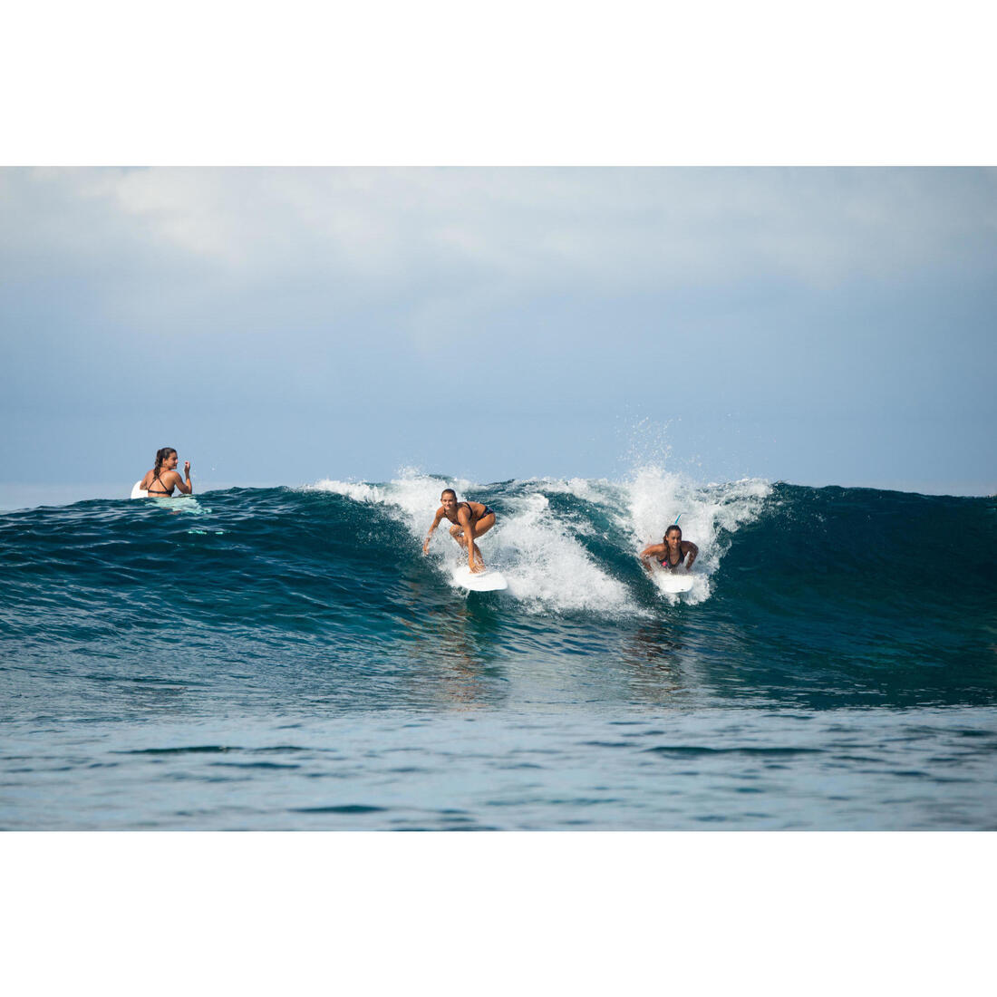 Haut de maillot de bain brassière de surf femme double réglage plat ELISE FOAMY