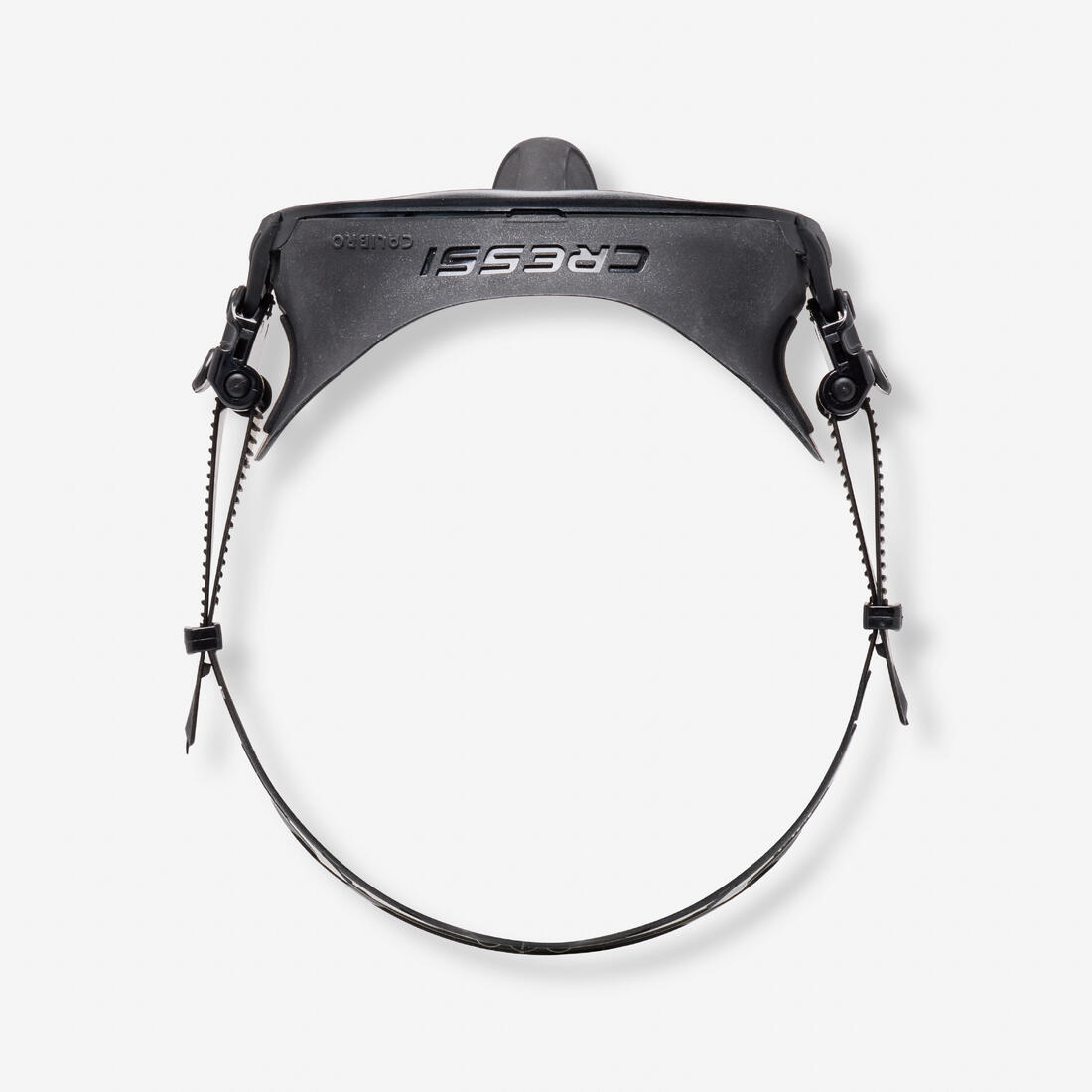 Masque de chasse sous-marine et apnée bi-hublot petit volume, Calibro noir