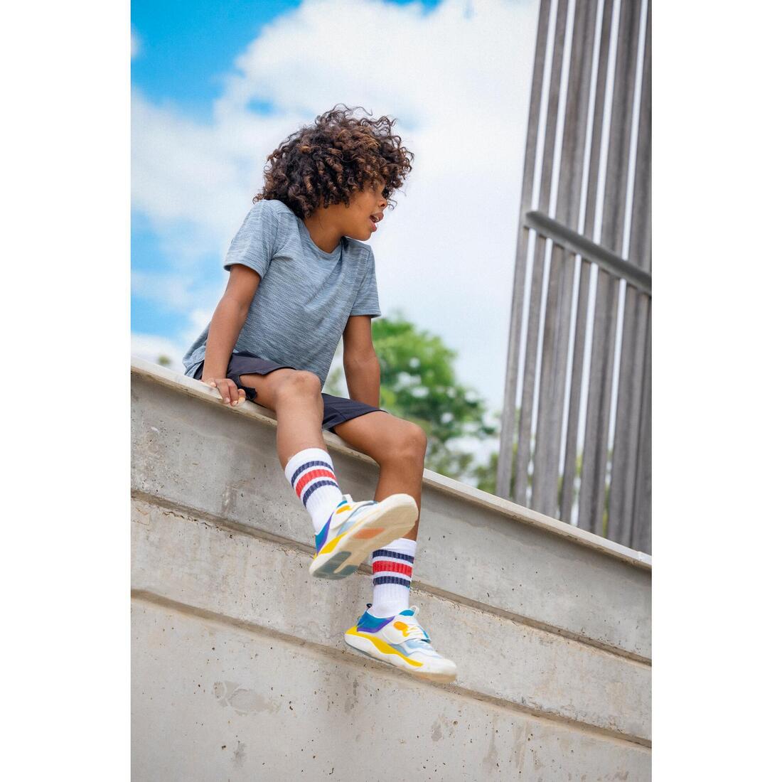 Chaussures de sport à scratch faciles à enfiler enfant,Playful City multicoclore