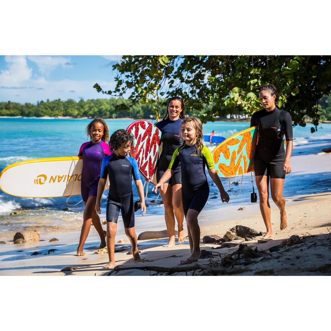 Combinaison Surf Shorty 100 Néoprène 1,5mm enfant